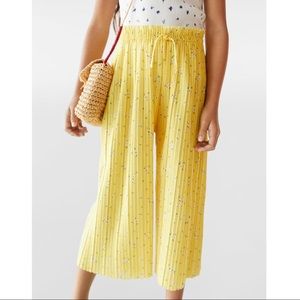 Zara girls pleated culottes size 7